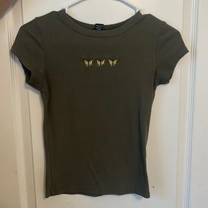 Dark green,Butterfly shirt 🦋
